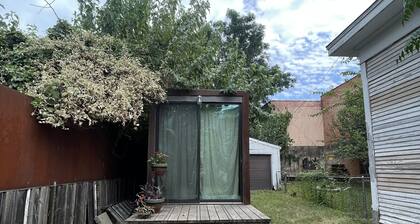 Bohemian Container Tiny Home centrally located in The Cedars artist neighborhood