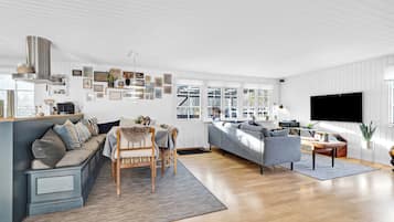 TV, DVD-spiller og stereoanlegg