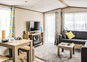 Living area - Two bedroom, spacious caravan. (Alyth, Perthshire)