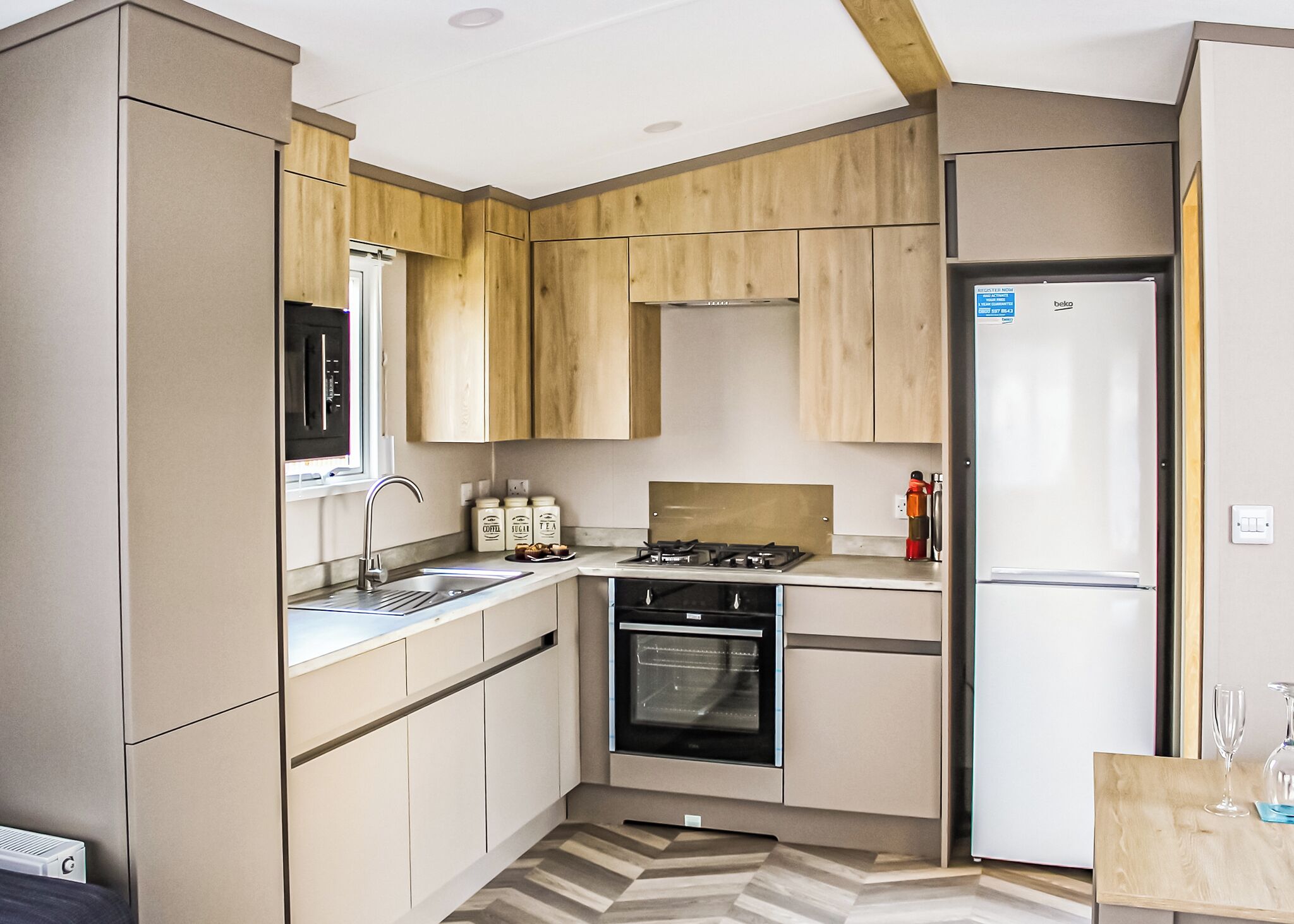 Fridge, oven, stovetop, toaster