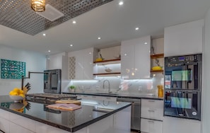 Fridge, microwave, oven, stovetop - Brand New two story 3 bedroom 3.5 bath palatial condo with free parking in NW DC (Washington)
