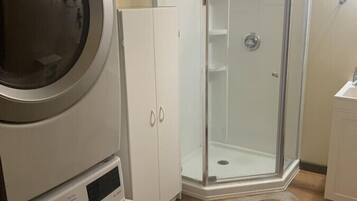 Hair dryer, towels