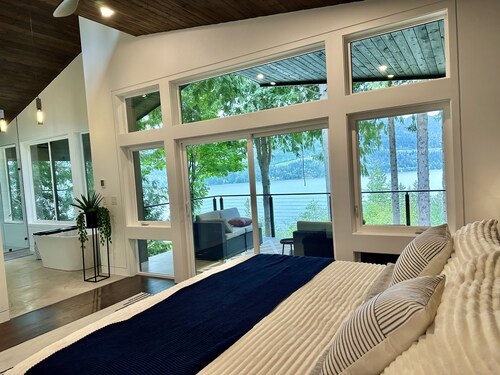 Brand new! Modern Lake Whatcom View home