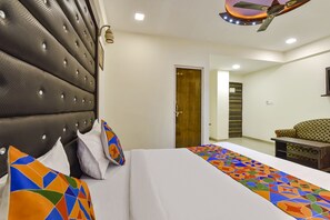 Lakens van Egyptisch katoen, luxe beddengoed, een kluis op de kamer
