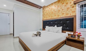 Deluxe Room | Egyptian cotton sheets, premium bedding, in-room safe, free WiFi - FabHotel Olive Residency Inn (Chennai)