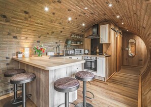 Fridge, oven, stovetop, toaster