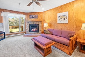 TV, fireplace - 3BR 2BA Quiet and serene Deck (Snowshoe)