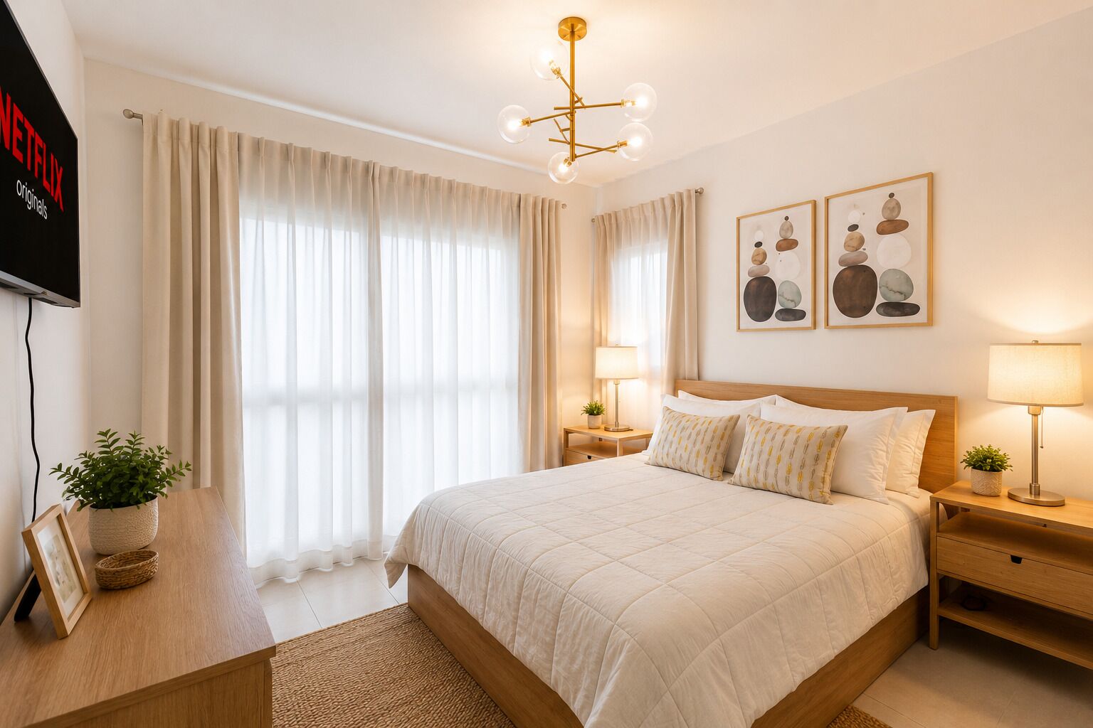 1 Schlafzimmer, kostenloses WLAN, Bettwäsche, Rollstuhlgeeignet