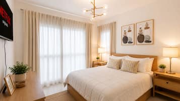1 Schlafzimmer, kostenloses WLAN, Bettwäsche, Rollstuhlgeeignet