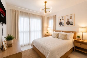 1 dormitori, wifi gratuïta i roba de llit 