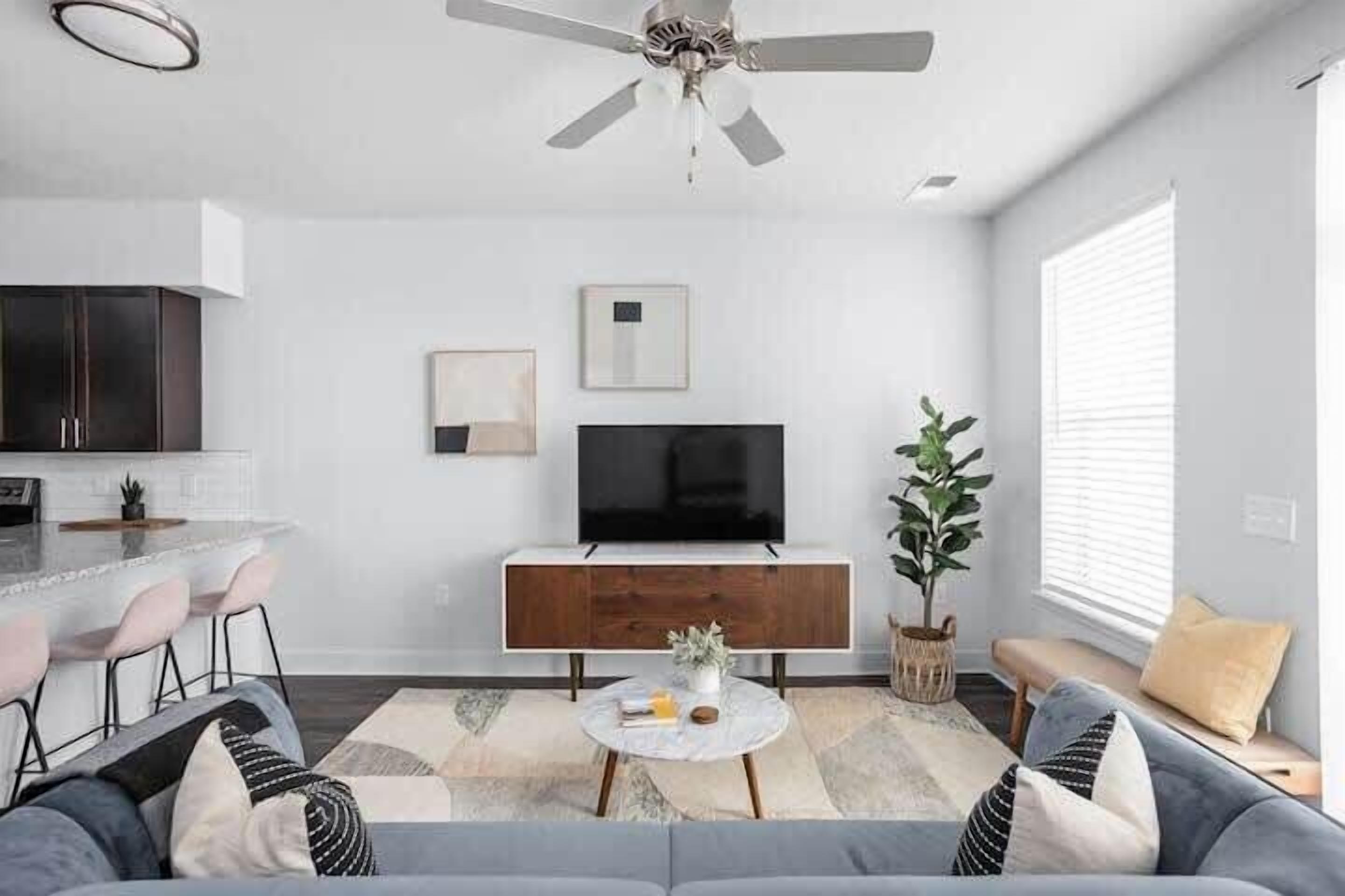 Televisie en een kantoor