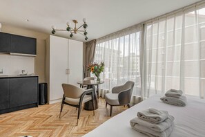 1 sovrum, strykjärn/strykbräda, wi-fi och sängkläder