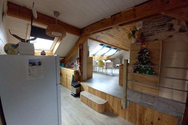 Le gîte est décoré pour les fêtes de fin d'année