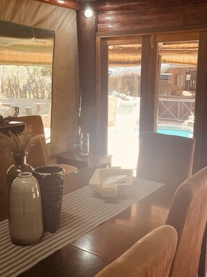 Mini-fridge, microwave