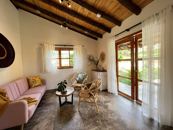 Living area - Delicada Cabaña Cristal: (Gigante)