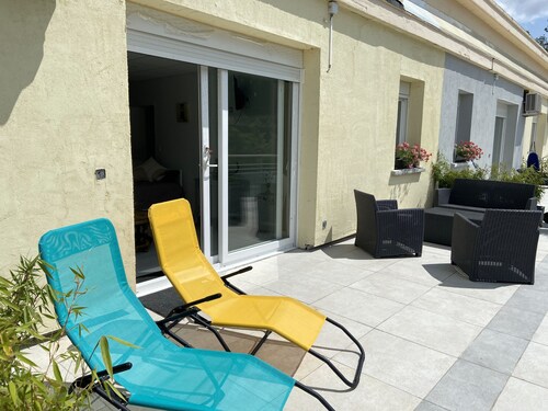 Location Appartement 5 Pers. Avec Piscine Chauffée "pinson"