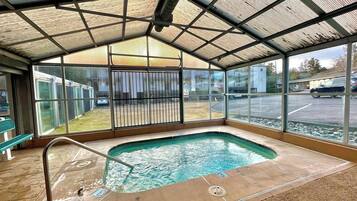 Indoor pool, a heated pool