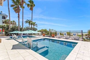Pool - Ocean Blue Villa, Beachfront with Private Pool (Indian rocks beach)
