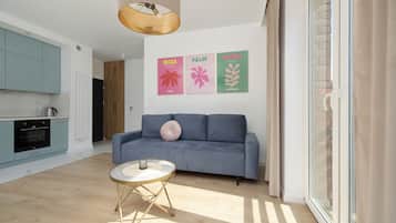 Departamento, 1 habitación, cocina | Sala de estar