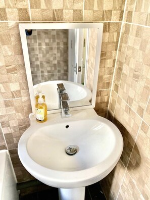 Towels, soap, toilet paper