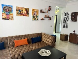 Living area - 1 BD Cozy home close to the beach
 (Tanger)