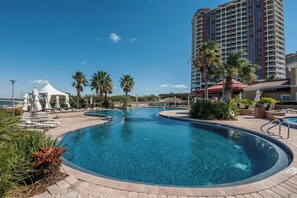 Indoor pool - 🏝️Stunning Gulf Views- Pool-Walk to Beach-2BR Portofino 4-1305: (Pensacola Beach)
