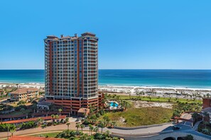 Exterior - 🏝️Stunning Gulf Views- Pool-Walk to Beach-2BR Portofino 4-1305: (Pensacola Beach)