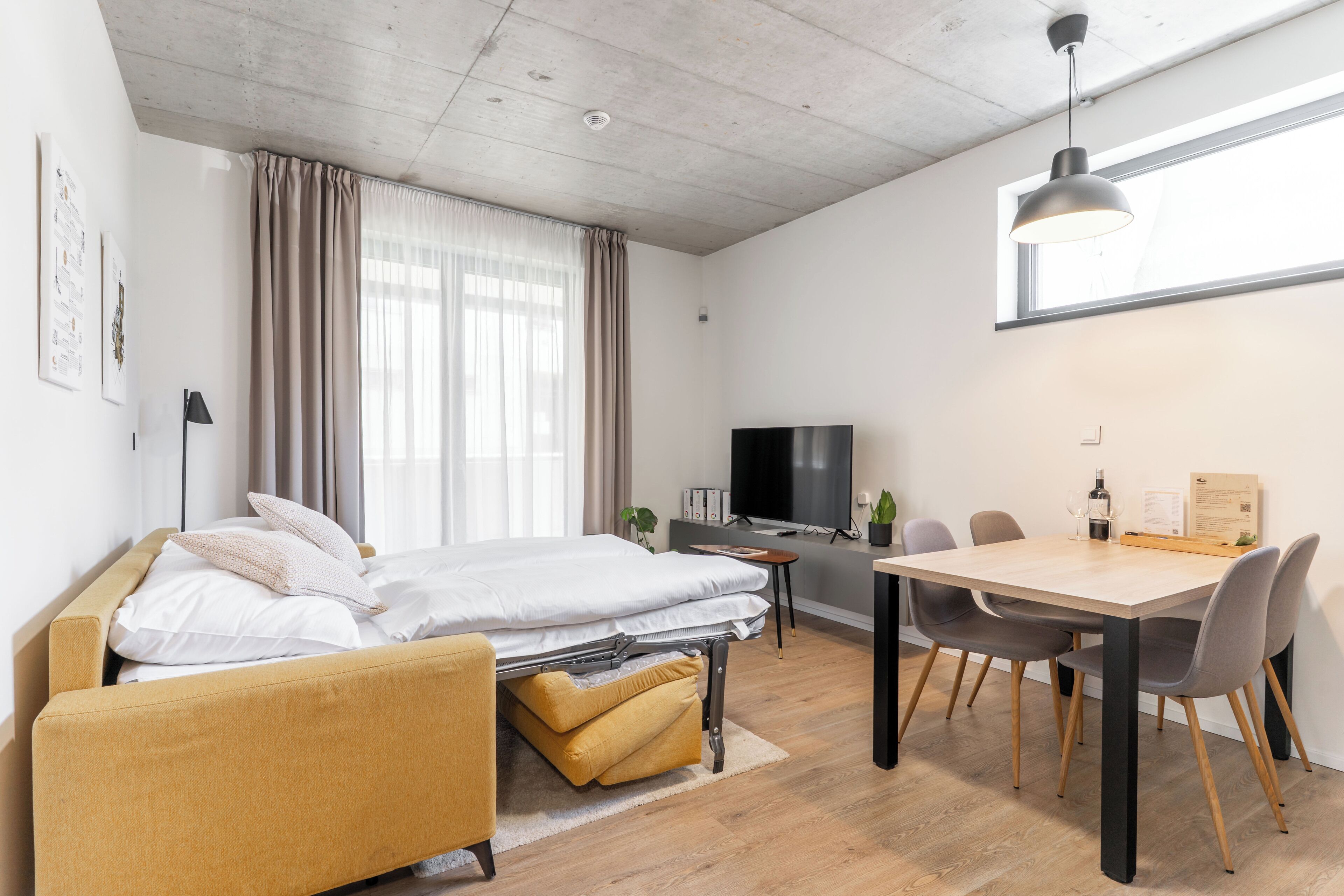 Standard Apartment | Living area | 50-inch LCD TV with cable channels