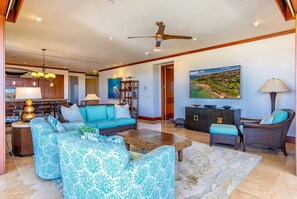 Villa, 3 chambres | Coin séjour