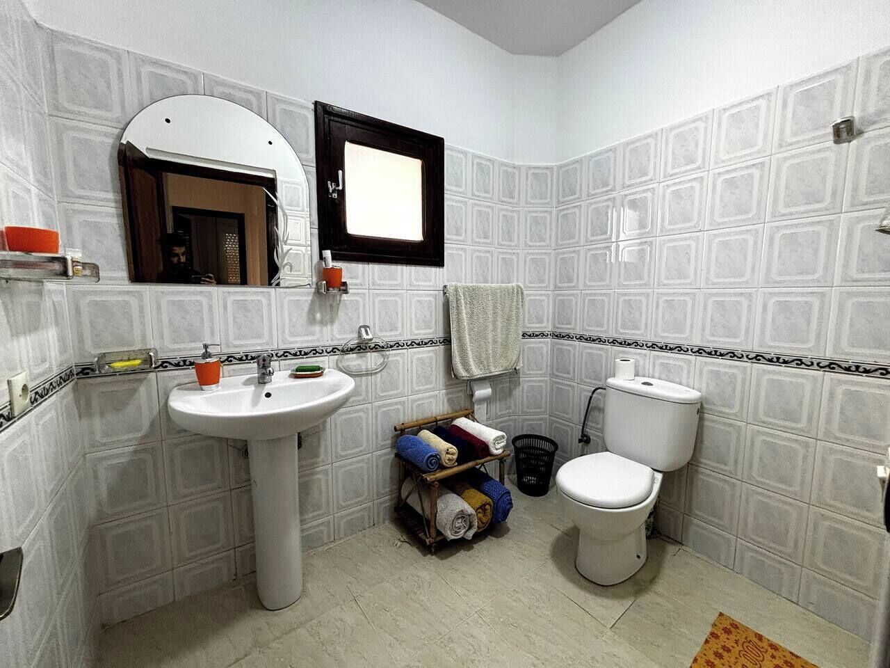 Towels, soap, toilet paper