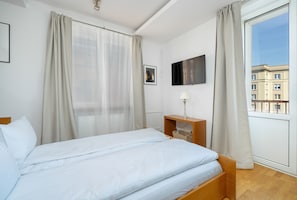1 quarto, roupa de cama