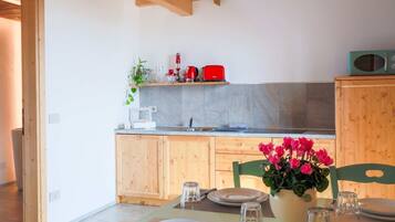 Microonde, piano cottura, lavastoviglie, macchina per tè/caffè