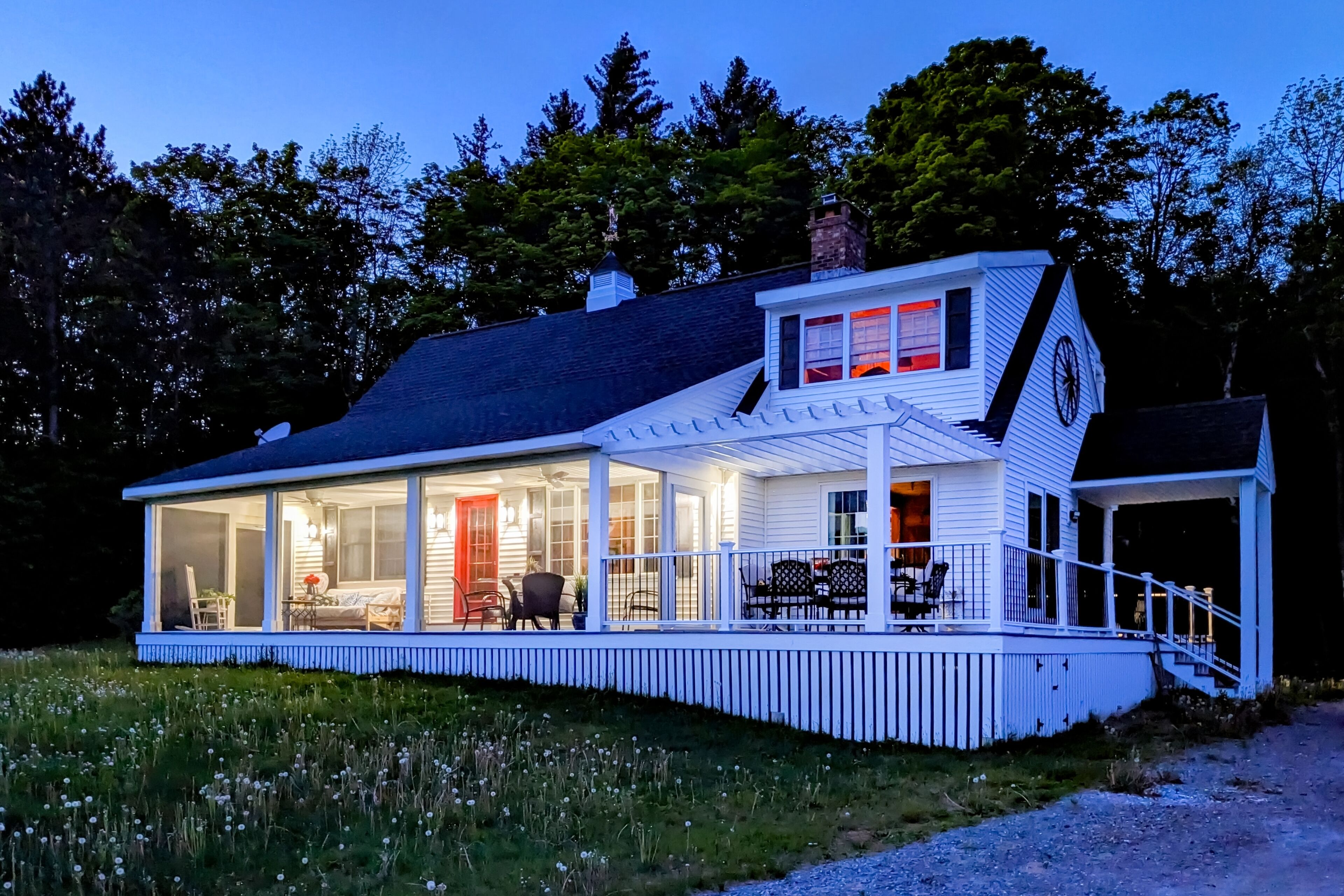 10 acres of privacy with scenic views, custom art, game room & swimming pond