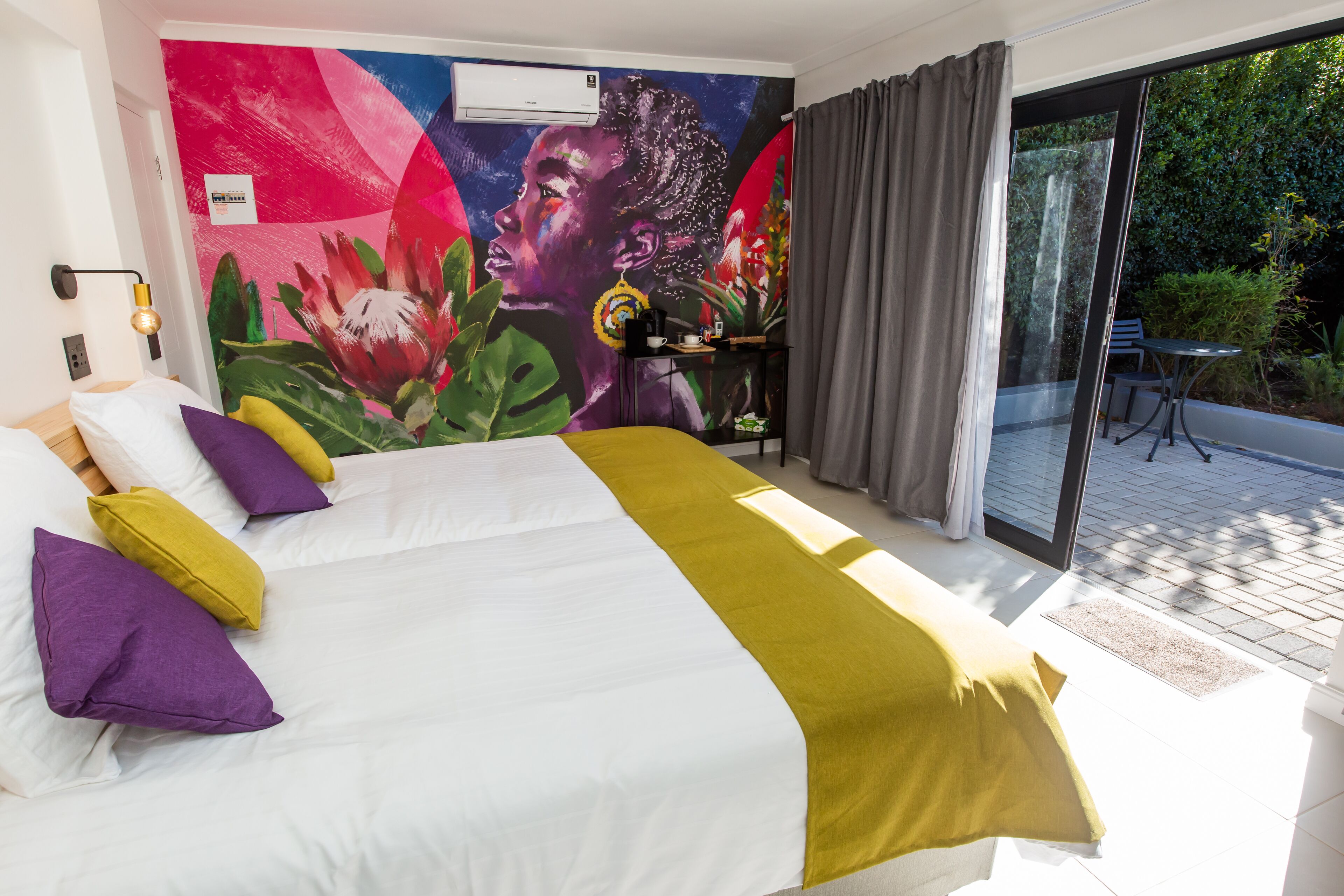 Standard Double Room 2 = Umlilo = double room with double bed | Individually decorated, individually furnished, blackout drapes