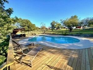 Pool - Juniper Cabin, at CRC Ranch Retreat (Bandera County)