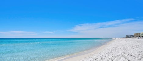 Sun-loungers, beach towels