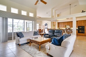 TV, books - Private Pool, Dock & Gulf Access: Cape Coral Home! (Cape Coral)