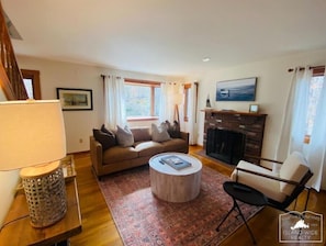 Smart TV, DVD player, books, video library