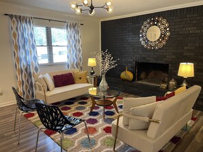 Smart TV, chimenea
