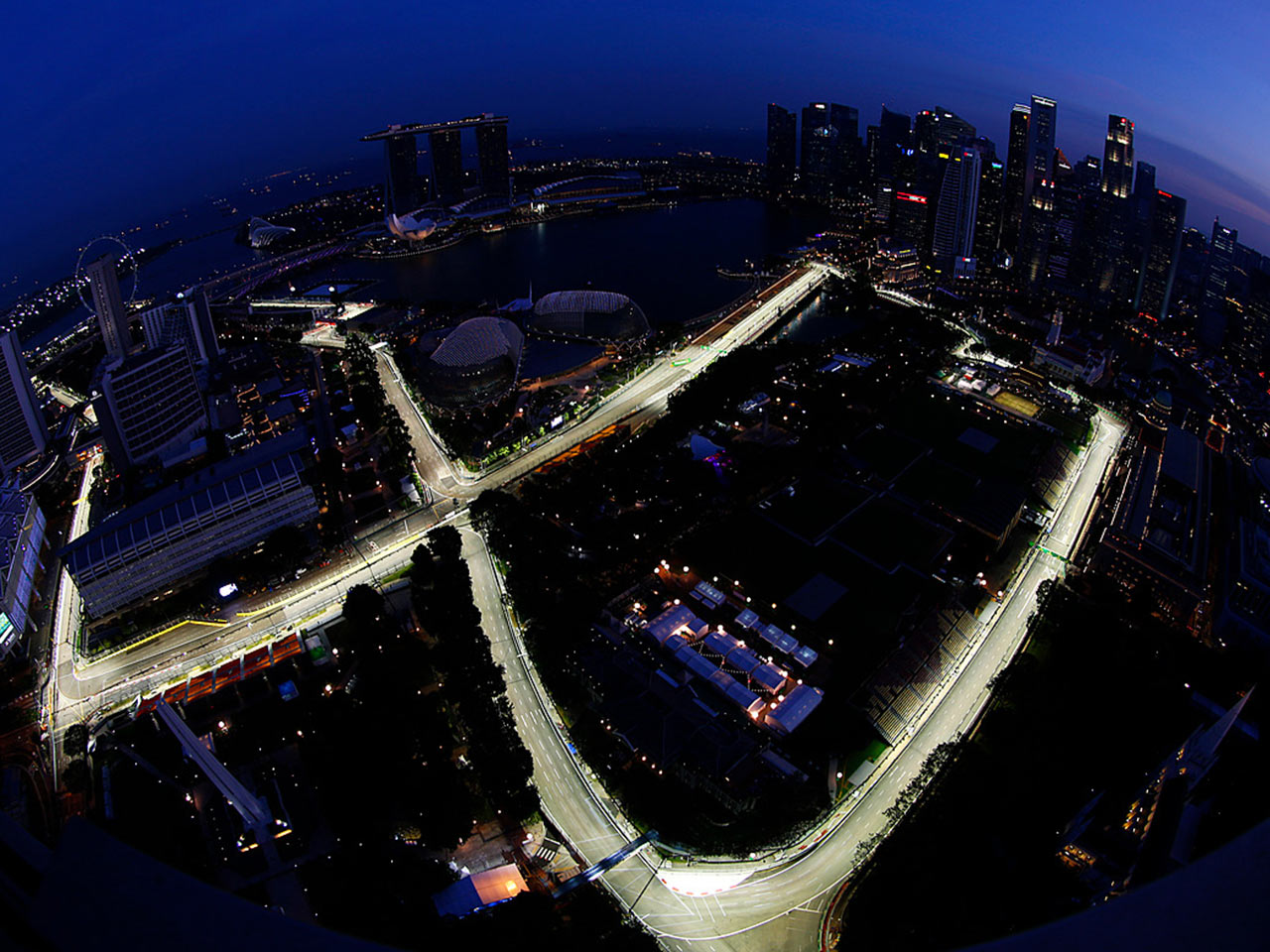 Singapore F1 aerial view