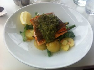 Ocean Trout lunch from Diggies Restaurant