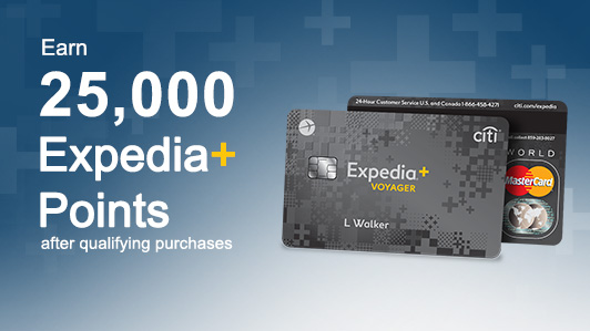 The Expedia<sub>®</sub>+ Voyager Card from Citi