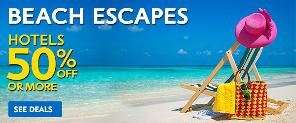 Great deals for your next beach holiday. 50% & more off on hotels!