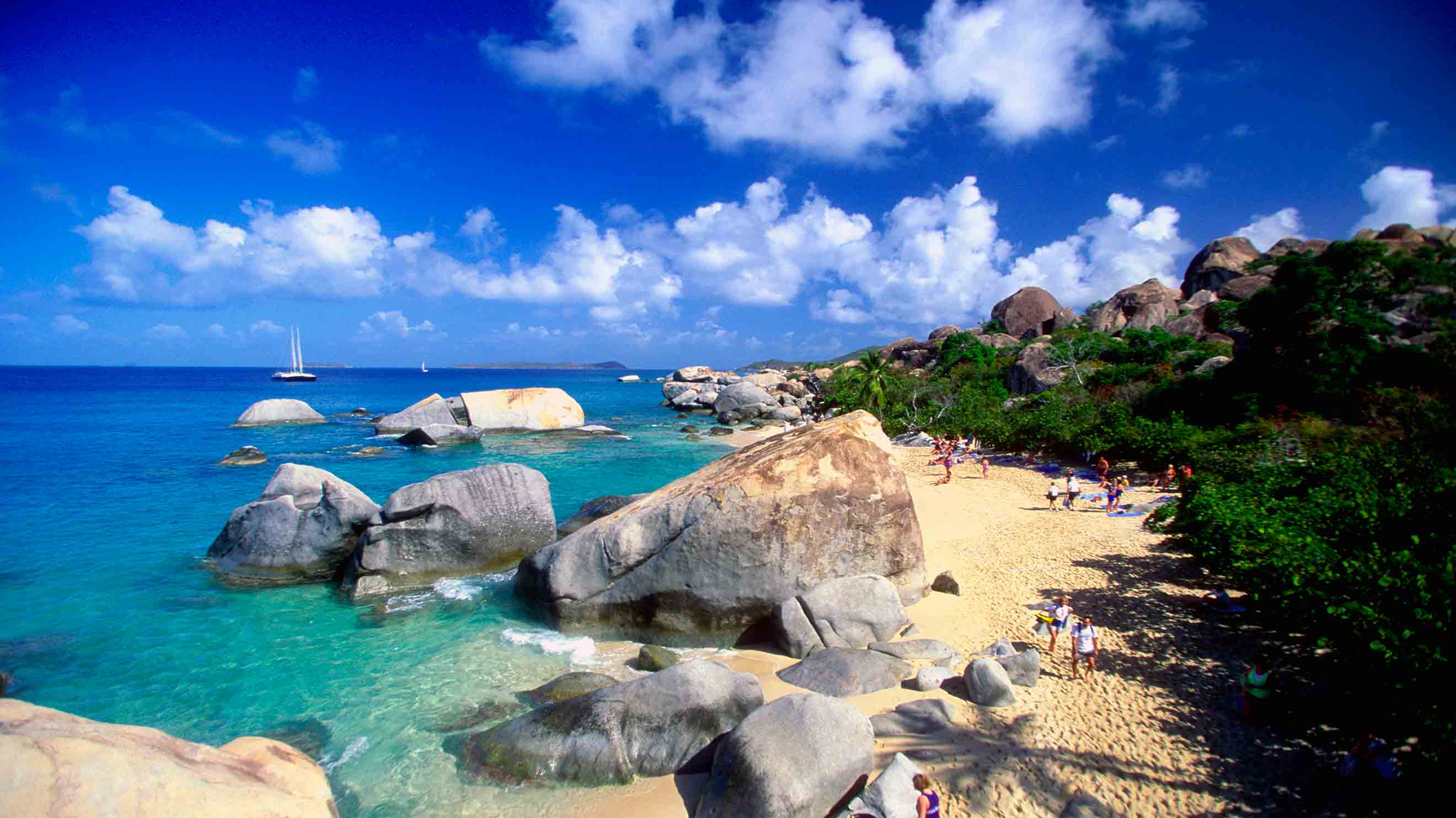 Snorkeling the Baths, British Virgin Islands скачать