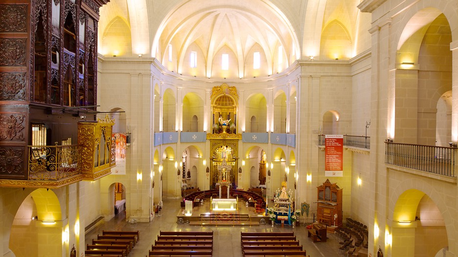 Espagne, Alicante, La cathédrale Saint Nicolas de Bari, Tirage vintage, ca. 1930