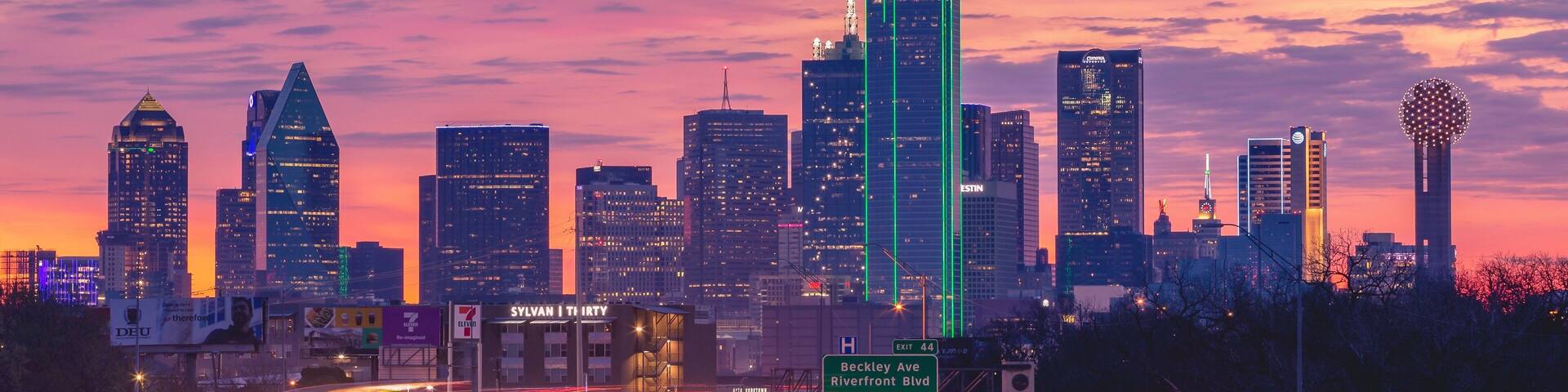 Easy location to shoot downtown Dallas! This was at sunrise but sunset would look even better! Google map the Edgefield Bridge for the location