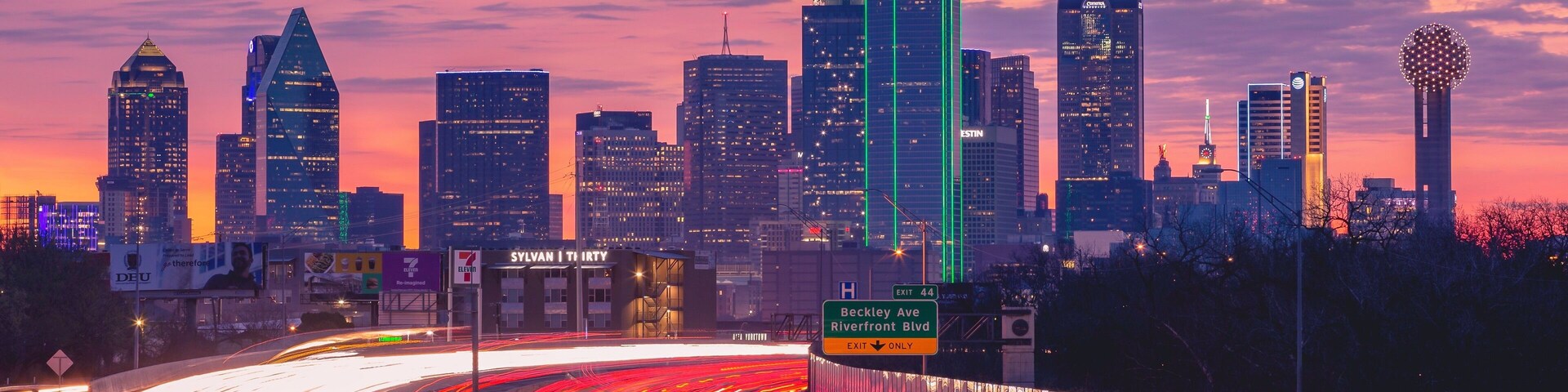 Easy location to shoot downtown Dallas! This was at sunrise but sunset would look even better! Google map the Edgefield Bridge for the location