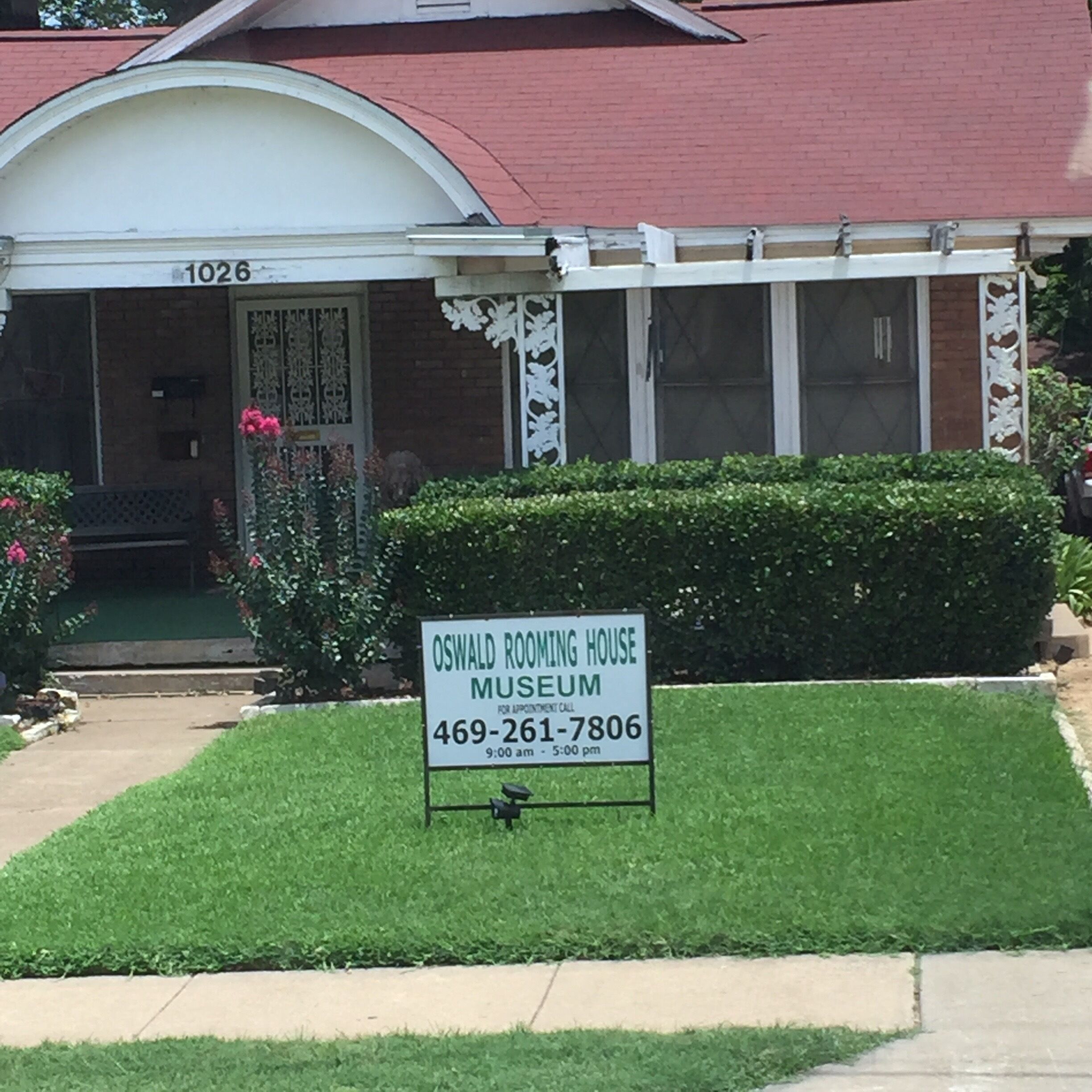 House where lee Harvey Oswald rented a room  in Dallas 