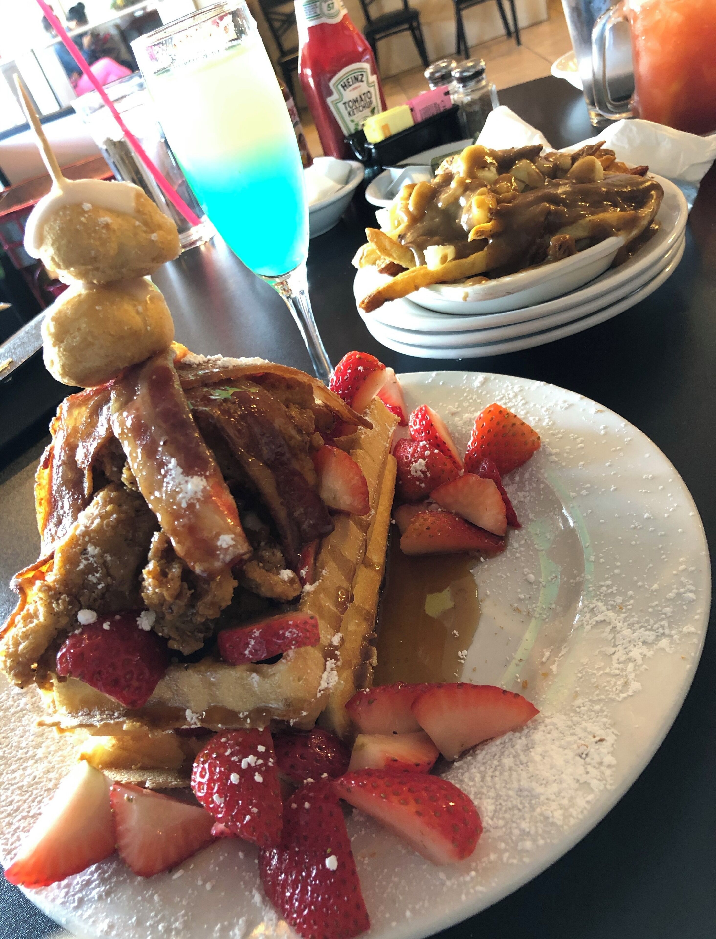 Chicken and Waffles and Mimosas in Dallas, TX