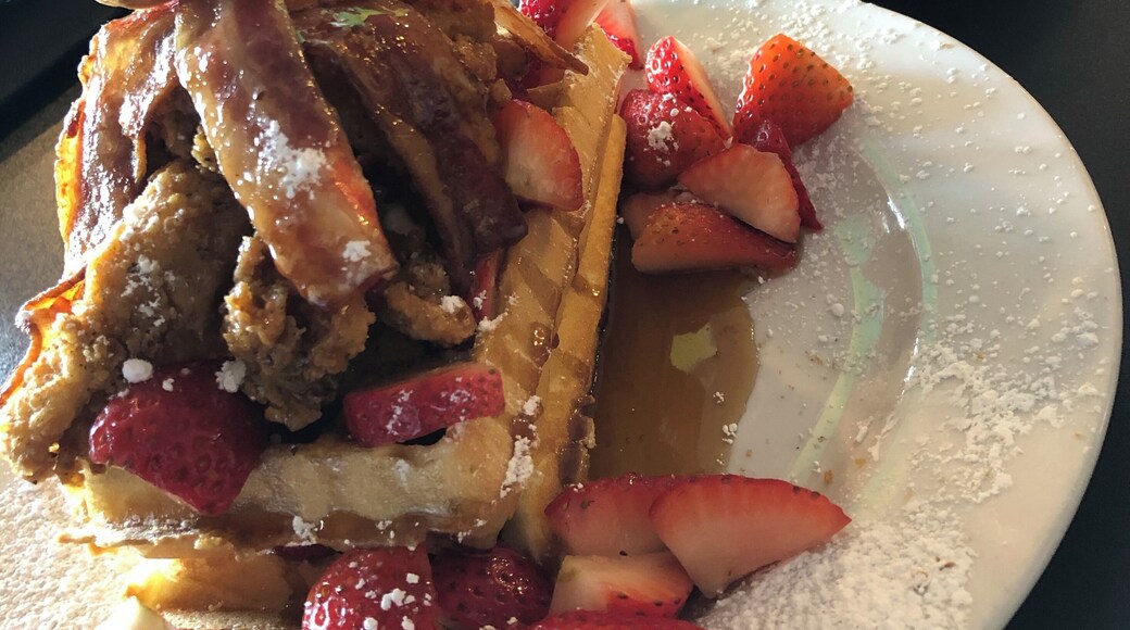 Chicken and Waffles and Mimosas in Dallas, TX